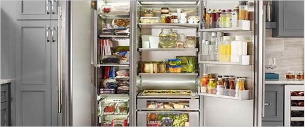 big size refrigerator interior